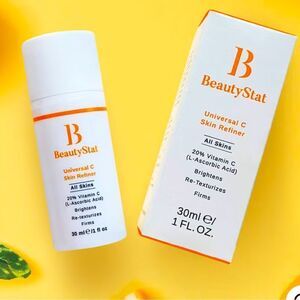 NIB BeautyStat Universal C Skin Refiner 20% Vitamin C‎ Brightening Serum, 1-oz